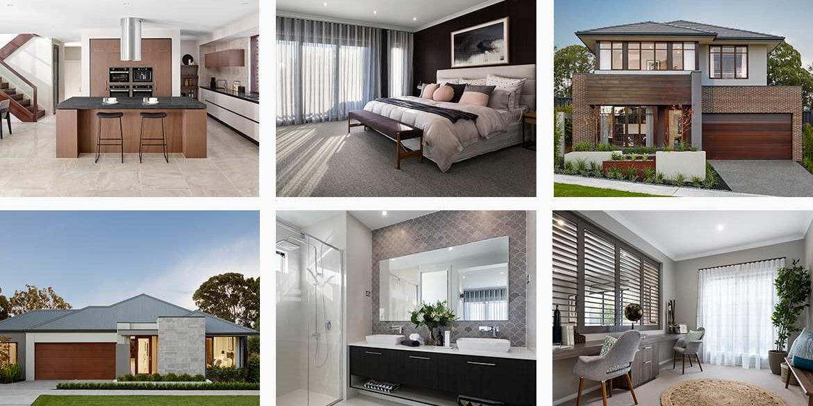 Mood board for house design building