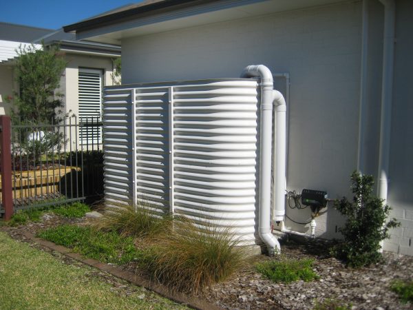 Rainwater collection landscape