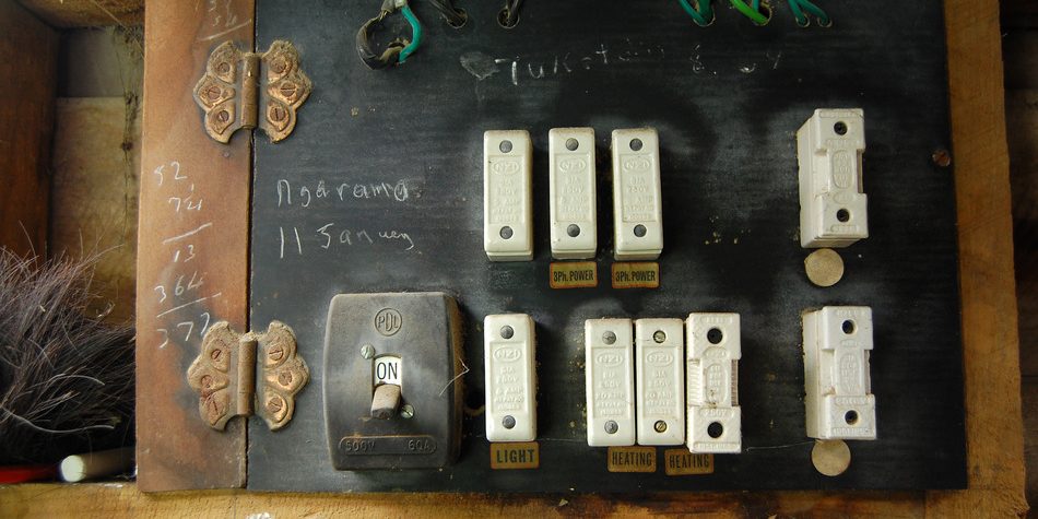 Old electric switch box