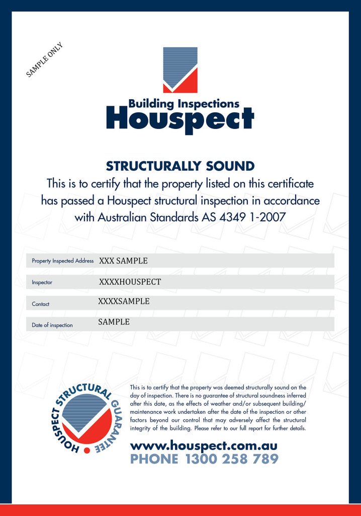 Houspect Certificate